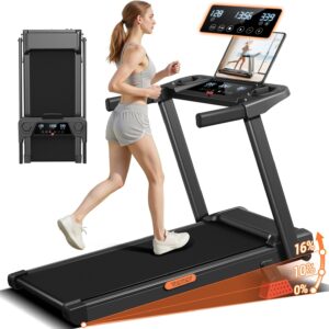 16% Treadmills for Home, 3-in-1 Foldable Treadmill with Incl...