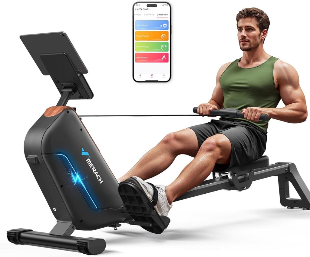 Home Electromagnetic Rowing Machine for Full-Body Cardio Workouts