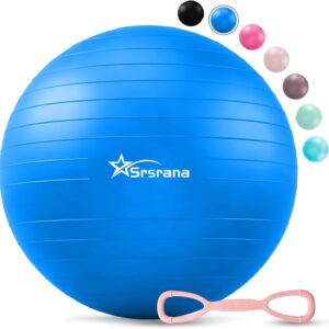 Anti-Burst Exercise Ball for Pilates, Pregnancy & Core Strength