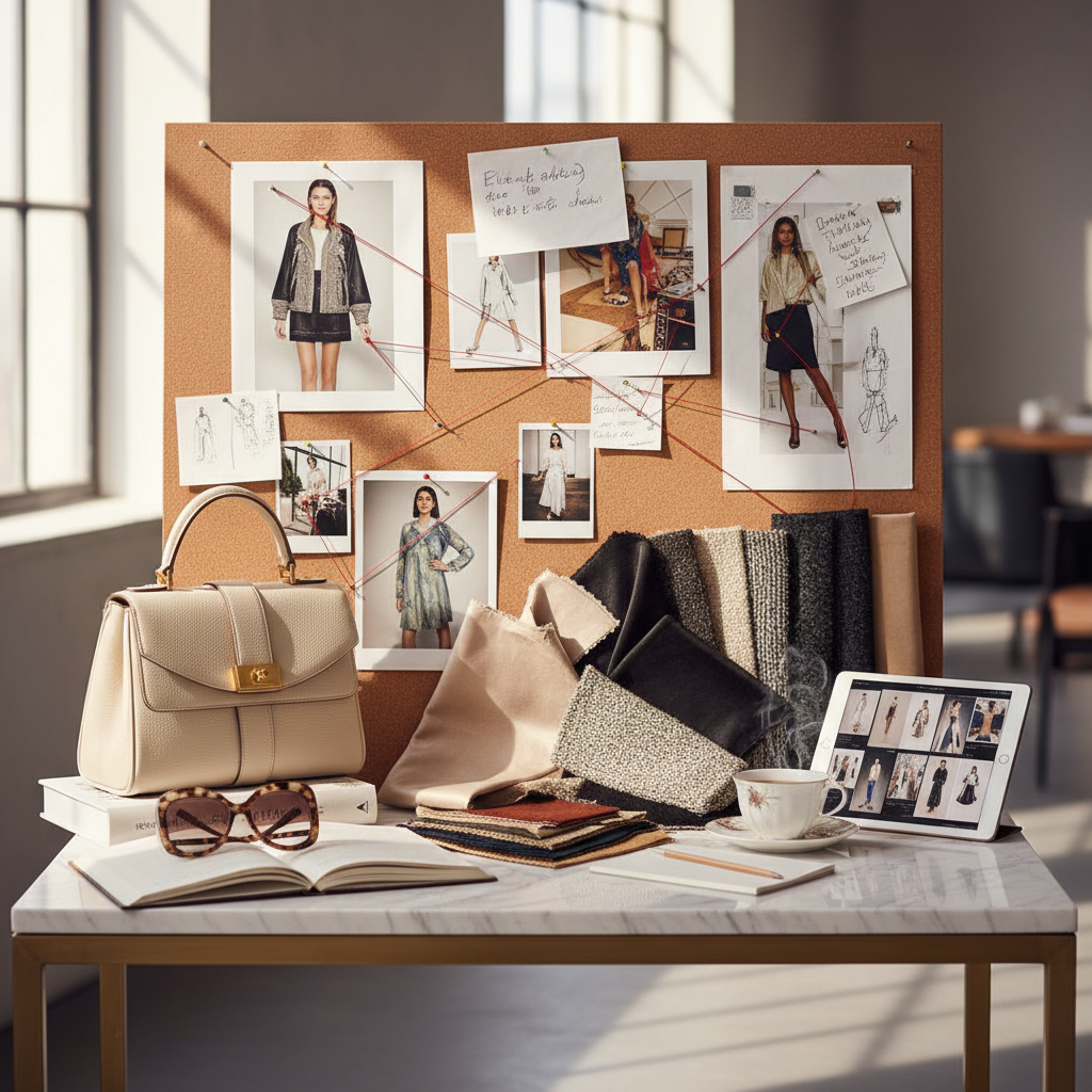 Curated capsule wardrobe outfit featuring timeless pieces