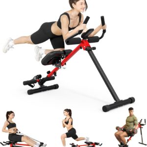 Yoleo Ab Machine for Home, 2-in-1 Adjustable Ab Trainer Mach... 2-in-1 Adjustable Ab Trainer Machine for Home Workouts, Foldable Core Strength Training Equipment