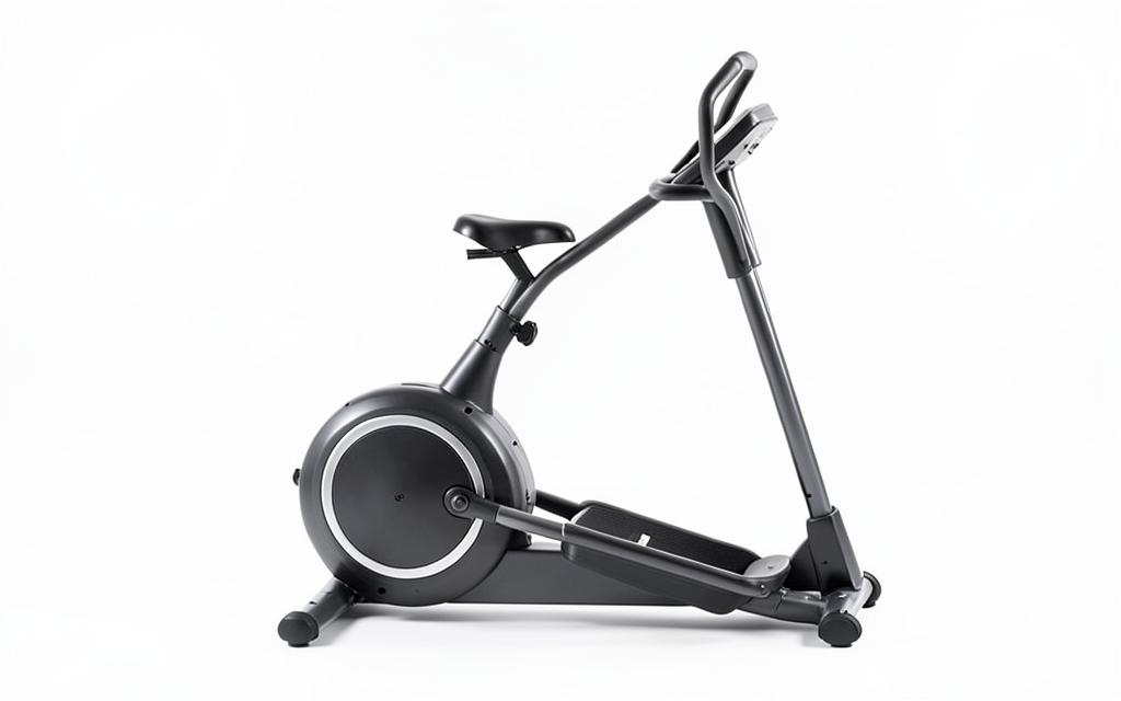 Elliptical cross trainer with moving handlebars