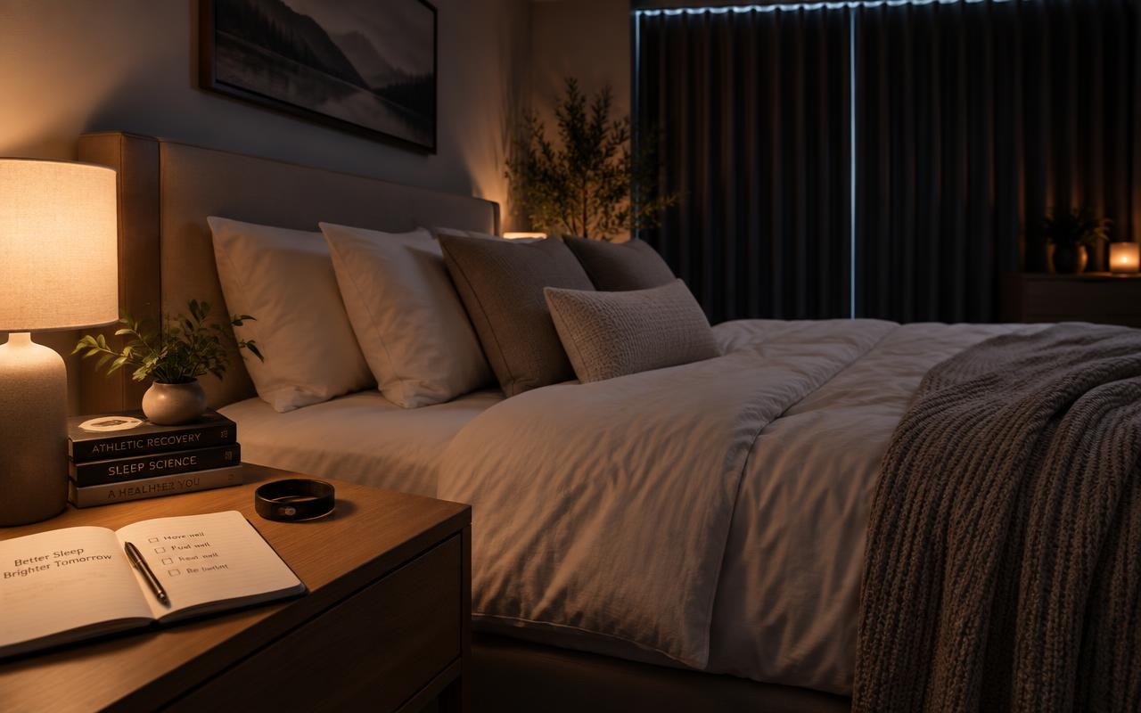 Serene bedroom setup optimized for deep restorative sleep