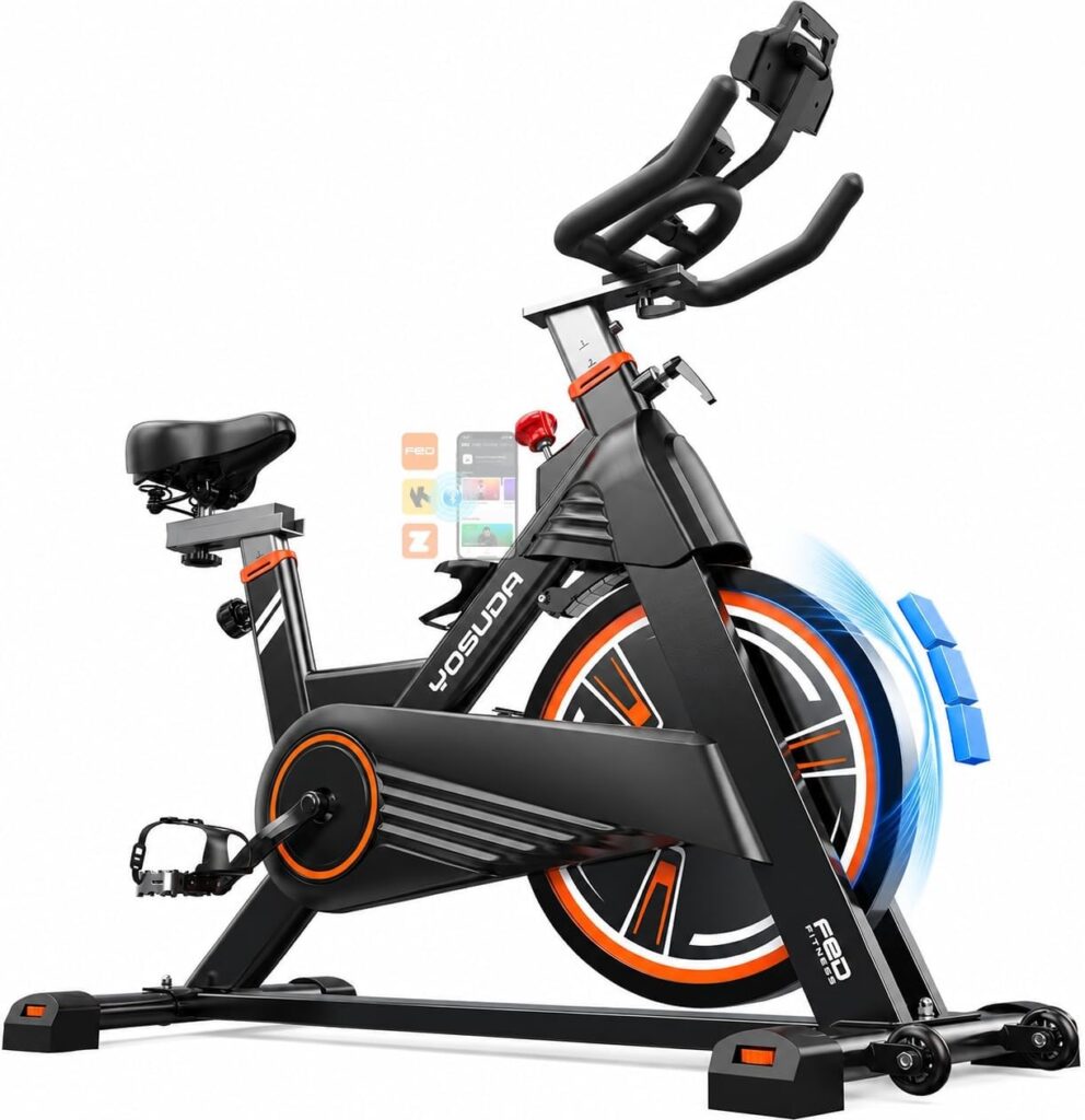 YOSUDA PRO Magnetic Exercise Bike for Home Cardio, 350 lbs Capacity