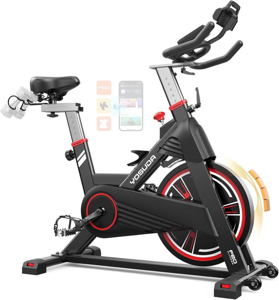 YOSUDA PRO Magnetic Exercise Bike for Home Cardio, 350 lbs Weight Capacity