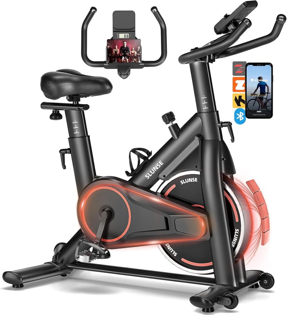 Quiet Home Cardio: Adjustable Magnetic Resistance Exercise Bike, 350 lb Capacity